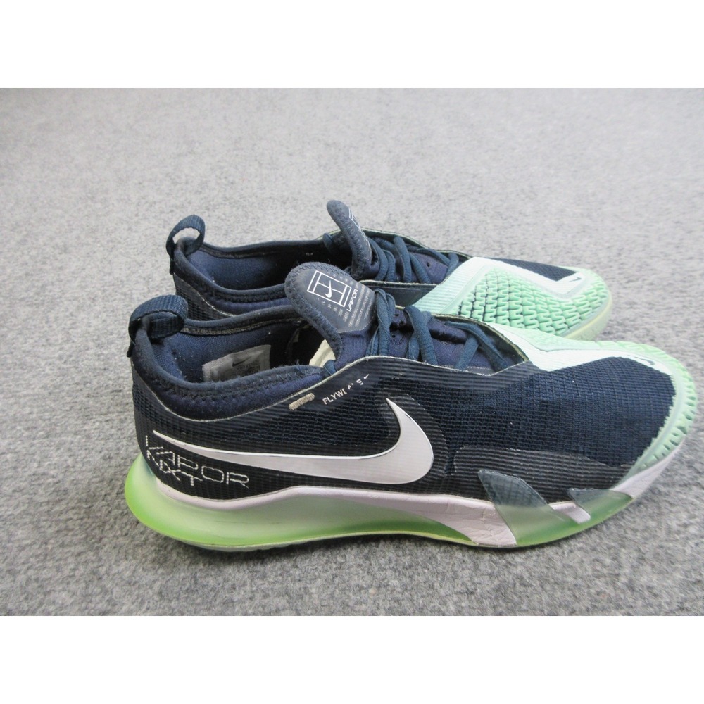 Nike Vapor NXT Tennis Shoes Womens Size 8 Navy Mint Green Flyweave Sneakers‎